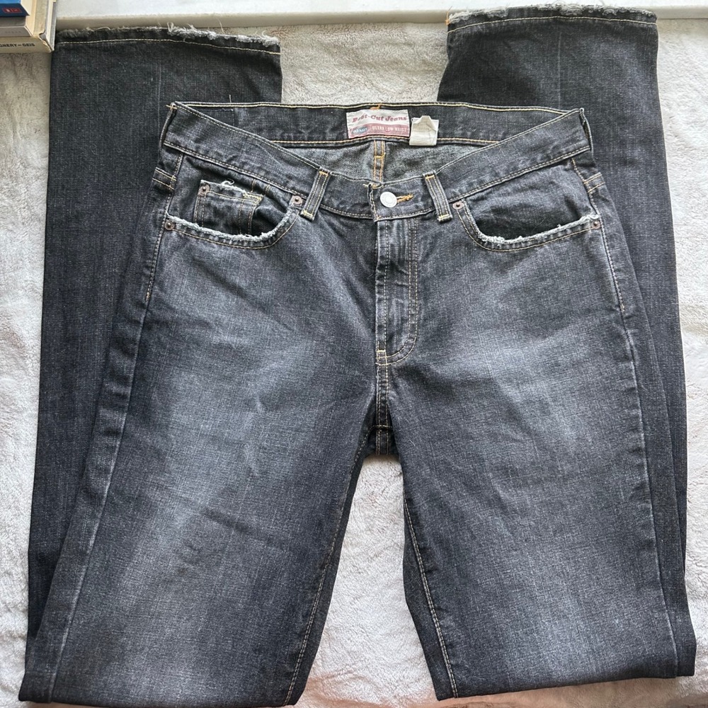 Downtown Y2K Diva Dark Bootcut Blue Jeans Flare Fall Vibes